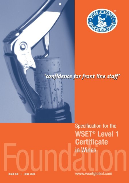 WSET® Level 1 Certificate - TAFE NSW - Northern Sydney Institute