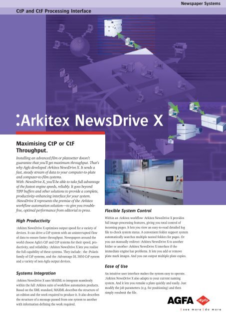 Agfa Arkitex NewsDrive