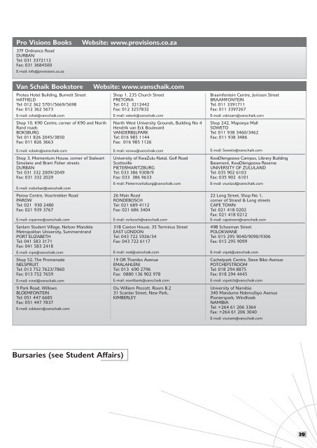 my Studies @ Unisa - University of South Africa