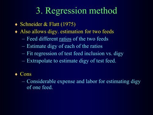 Digestibility - Department of Animal Sciences