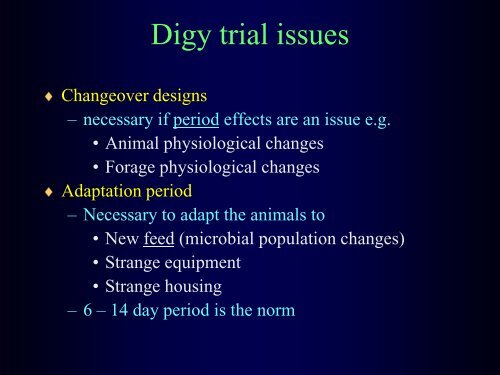 Digestibility - Department of Animal Sciences