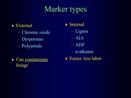 Digestibility - Department of Animal Sciences