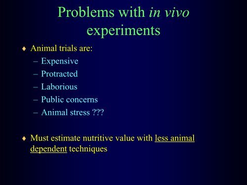 Digestibility - Department of Animal Sciences