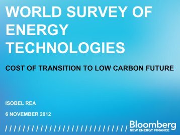 Isobel Rea, BNEF - World Energy Council