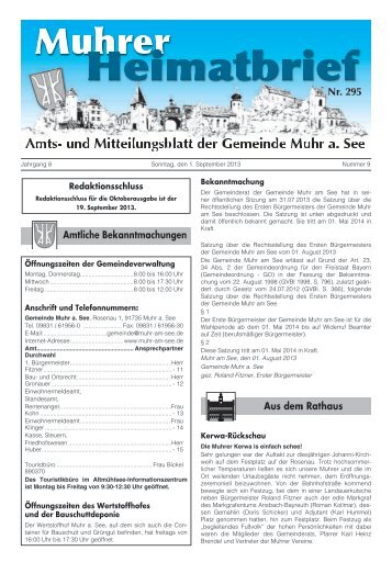 Nr. 295 - Muhr am See