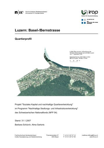 Luzern: Basel-/Bernstrasse - Soziale Stadtentwicklung - NFP 54