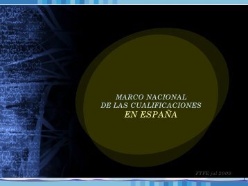 Marco Nacional de las Cualificaciones en EspaÃ±a ... - OIT/Cinterfor