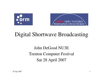 Digital Shortwave Broadcasting