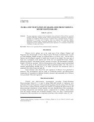 flora and vegetation of grasslands from nÃ¢rnova river's bottomland