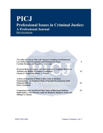 Professional Issues in Criminal Justice: - Kaplan University | KU ...