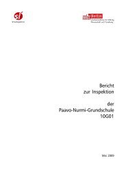 Bericht zur Inspektion der Schule.pdf [471 KB] - Paavo-Nurmi ...