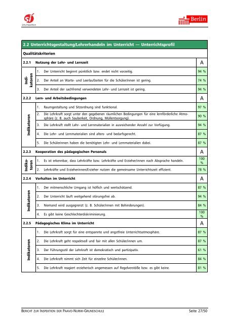 Bericht zur Inspektion der Schule.pdf [471 KB] - Paavo-Nurmi ...