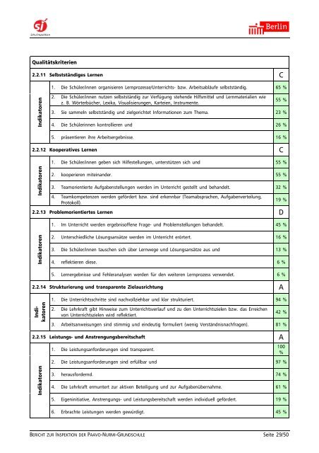 Bericht zur Inspektion der Schule.pdf [471 KB] - Paavo-Nurmi ...