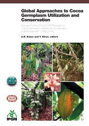 Global Approaches to Cocoa Germplasm Utilization and Conservation