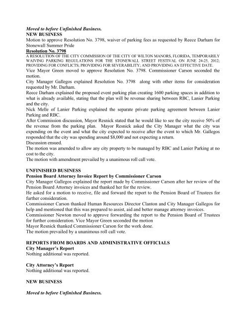 July 10, 2012 Agenda with Backup.pdf - Wilton Manors