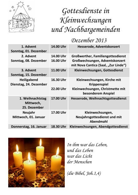 Unser Gemeindeblättchen - evangelischer Kirchenkreis Südharz