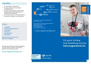 Flyer Fahrzeuglackierer - Versorgungs- und Verkehrsgesellschaft ...