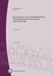 acupunctuur en parkinson.pdf - Parkinsonplaza