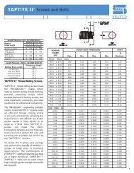 TAPTITE IIÂ® Screws and Bolts