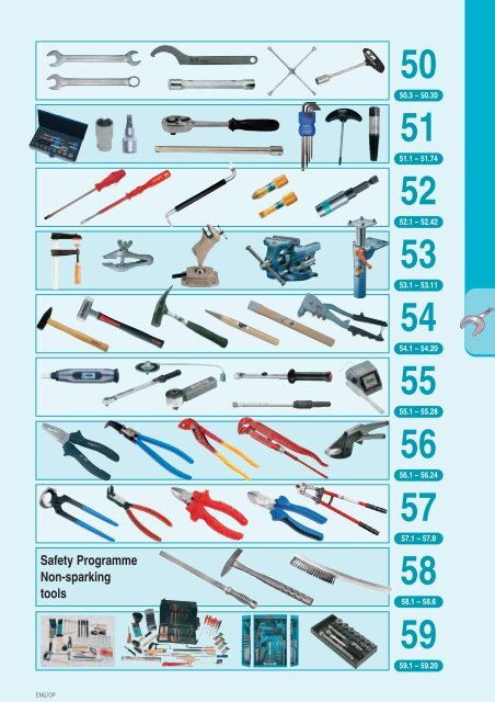 Safety Programme Non-sparking tools - PGE