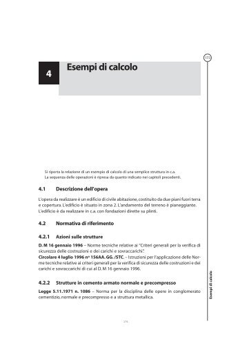 Esempi di calcolo 4