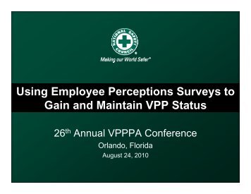 VPPPA Workshop - National Safety Council