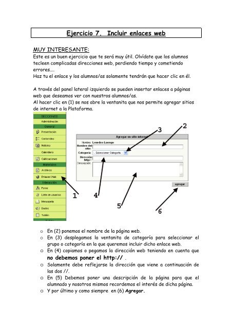 Manual de uso de la Plataforma Educativa - Dolmen de Soto