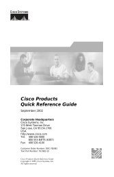 Cisco products quick reference guide - bradrees - BradReese.Com
