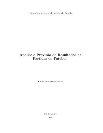 AnÃ¡lise e PrevisËao de Resultados de Partidas de Futebol