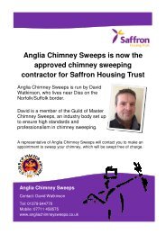 Chimney Sweep leaflet - Saffron Housing