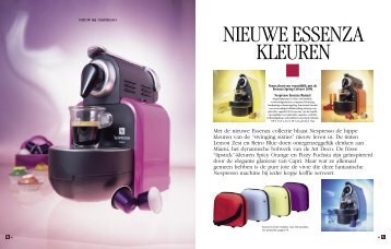 Met de nieuwe Essenza collectie blaast Nespresso de hippe kleuren ...