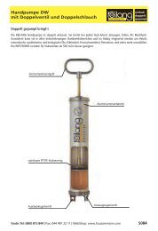 Handpumpe DW mit Doppelventil und Doppelschlauch