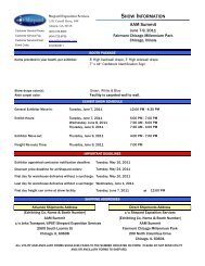 SHOW INFORMATION AAM Summit - Shepard