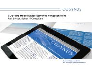 Troubleshooting - Cosynus