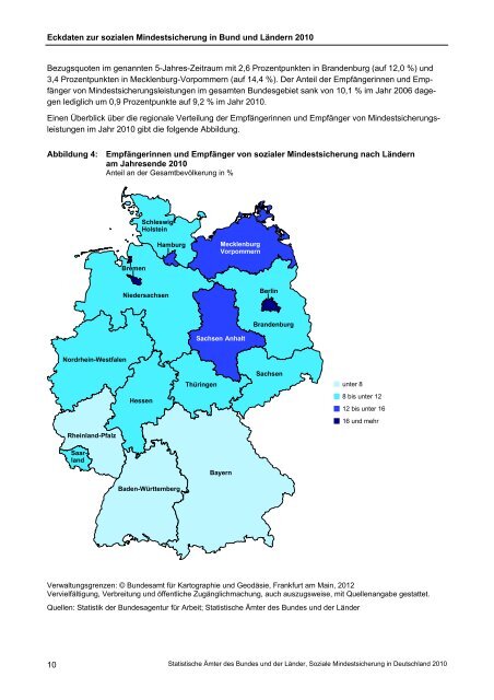 Soziale Mindestsicherung in Deutschland 2010