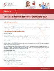 Systeme d'informatisation de laboratoires (SIL) - MediSolution