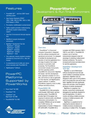 Powerworkstm - Concurrent Computer Corporation