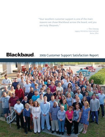 2009 Customer Support Satisfaction Report