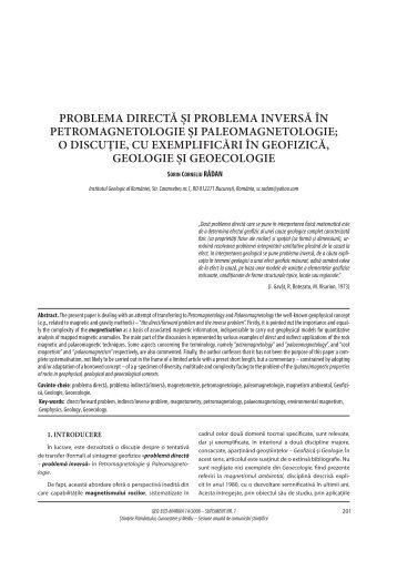 Problema directa si problema inversa in ... - GeoEcoMar