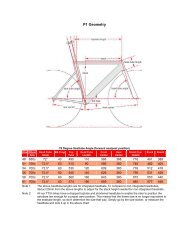 Bike Measurements