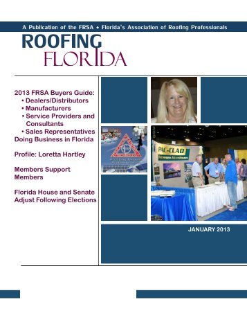 A Publication of the FRSA Florida's Association of Roofing ...