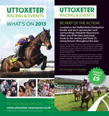 Download our 2013 Raceday Leaflet (pdf, 4.5mb) - Uttoxeter ...