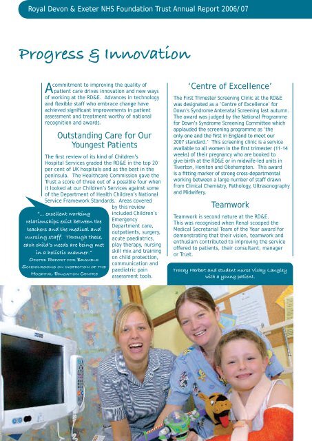 Annual Report 2006/07 - Royal Devon & Exeter Hospital