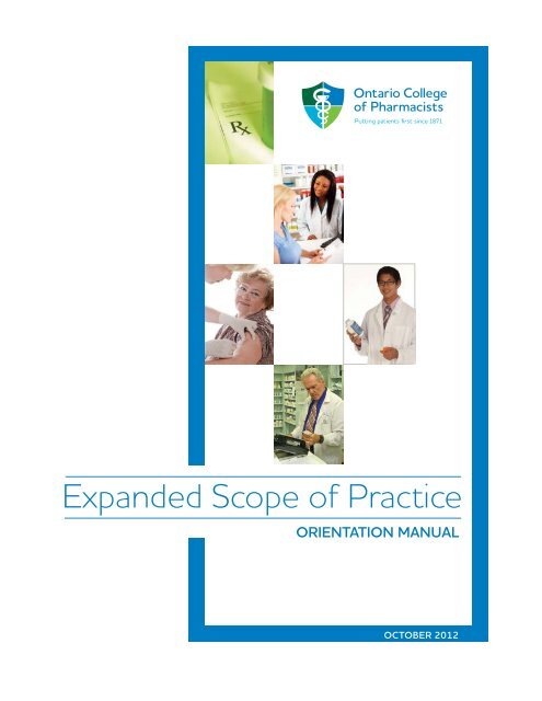 OCP Orientation Manual - Ontario College of Pharmacists