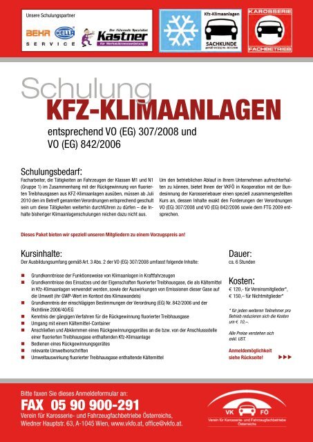 KFZ-Klimaanlagen Schulung - Wuapaa