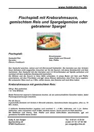 FischspieÃ mit Krebsrahmsauce, gemischtem Reis ... - Janundgaby.de