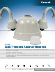 Wall/Pendant Adapter Bracket - Panasonic