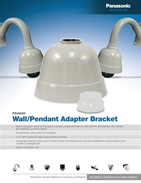 Wall Pendant Adapter Bracket Panasonic