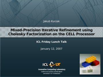 Mixed-Precision Iterative Refinement using Cholesky Factorization ...