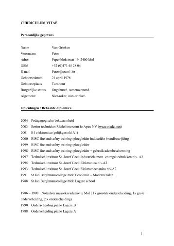 curriculum vitae - ELEKTOR.nl